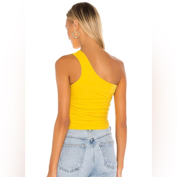 Anna Ruched Top in Yellow - Picture 2 of 3
